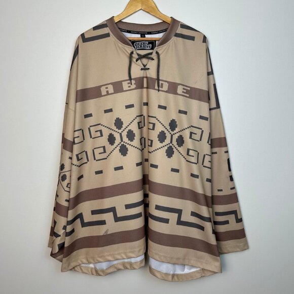 Rare The Big Lebowski The Dude Geeky Hockey Goalie Jersey - Size G3 (5XL) - Picture 3 of 12